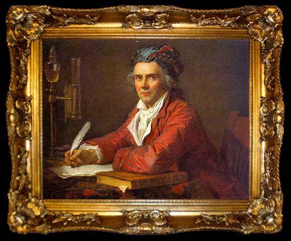 framed  Jacques-Louis David Portrait of Alphonse Leroy, ta009-2